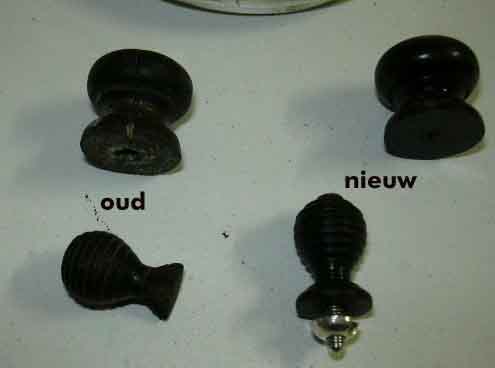  draaien van houten knopjes